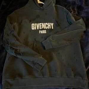 Givenchy Destroyed Hooded Sweatshirt size XL